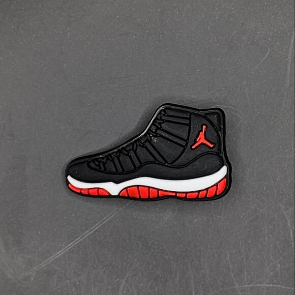 CROCS Other - (5/$15) Air Jordan Retro Bred Croc Charm